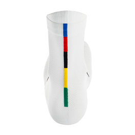 SANTINI calcetines clásicos - UCI RAINBOW - blanco