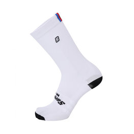 SANTINI calcetines clásicos - UCI RAINBOW - blanco