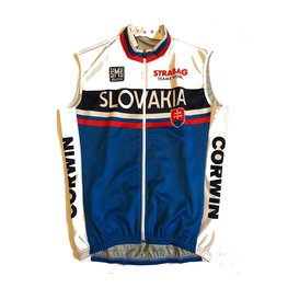SANTINI chaleco - TEAM SLOVAKIA 2016 - blanco/azul