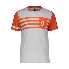 SCOTT Camiseta de manga corta - TRAIL FLOW DRI - naranja/gris