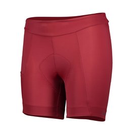 SCOTT pantalones cortos sin tirantes - ENDURANCE 20 LADY - granate