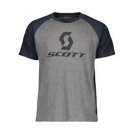 SCOTT Camiseta de manga corta - 10 ICON RAGLAN - azul/gris