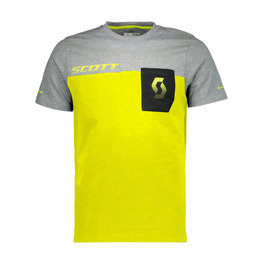 SCOTT Camiseta de manga corta - FACTORY TEAM - amarillo/gris/negro