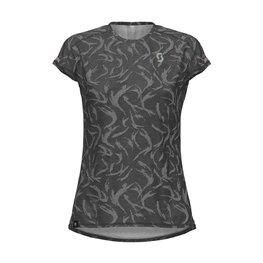 SCOTT Camiseta de manga corta - KINABALU LADY - blanco/negro/gris