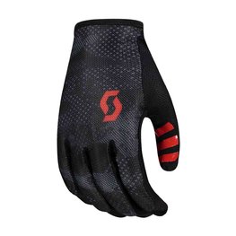 SCOTT guantes de dedos largos - TRACTION LF - negro/rojo