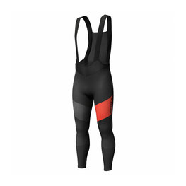 SCOTT pantalones largos con tirantes - RC WARM WB - rojo/negro