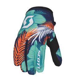 SCOTT guantes de dedos largos - 250 SWAP - naranja/azul claro