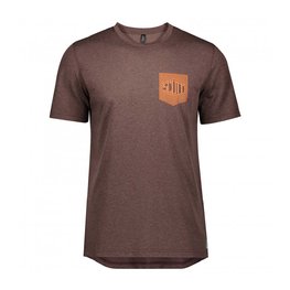 SCOTT Camiseta de manga corta - TRAIL FLOW DRI - granate