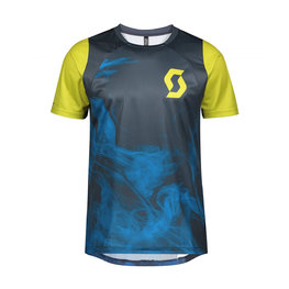 SCOTT jersey de manga corta - TRAIL VERTIC - azul/amarillo