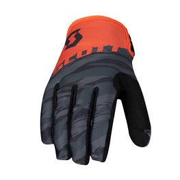 SCOTT guantes de dedos largos - 350 DIRT - negro/naranja