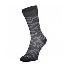 SCOTT calcetines clásicos - TRAIL CAMO CREW - gris/blanco