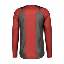 SCOTT maillot de verano de manga larga - TRAIL VERTIC LS - gris/rojo