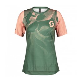 SCOTT jersey de manga corta - TRAIL VERTIC LADY - verde/rosa