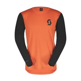 SCOTT maillot de verano de manga larga - TRAIL VERTIC LS - negro/naranja