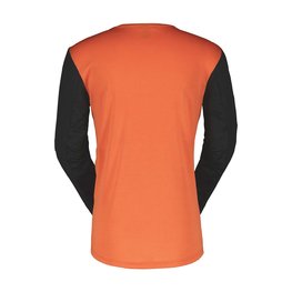 SCOTT maillot de verano de manga larga - TRAIL VERTIC LS - negro/naranja