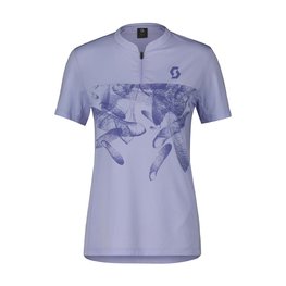 SCOTT jersey de manga corta - TRAIL FLOW ZIP LADY - azul