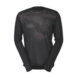 SCOTT maillot de verano de manga larga - TRAIL FLOW LS - negro/gris