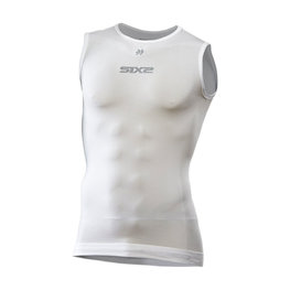 SIX2 camiseta sin mangas - SML BT - blanco