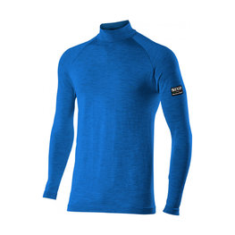SIX2 camiseta de manga larga - TS3 MERINOS - azul