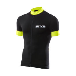 SIX2 jersey de manga corta - BIKE3 STRIPES - negro/amarillo