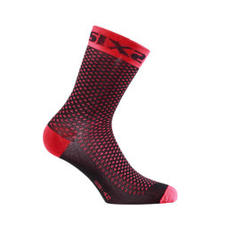 SIX2 calcetines clásicos - COMP SHO - negro/rojo
