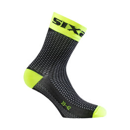 SIX2 calcetines clásicos - SHORT S - amarillo/negro