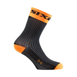 SIX2 calcetines clásicos - SHORT S - naranja/negro