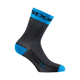 SIX2 calcetines clásicos - SHORT S - azul claro/negro