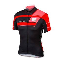 SPORTFUL jersey de manga corta - GRUPPETTO PRO TEAM - negro/rojo