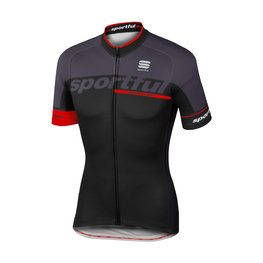 SPORTFUL jersey de manga corta - SC TEAM - negro/rojo