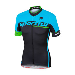 SPORTFUL jersey de manga corta - SC TEAM - negro/azul claro