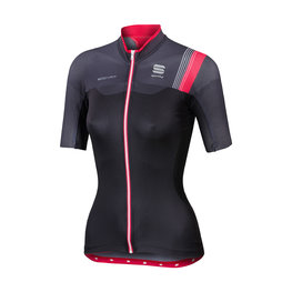 SPORTFUL jersey de manga corta - BODYFIT PRO LADY - negro/rojo