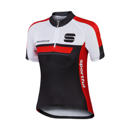 SPORTFUL jersey de manga corta - GRUPPETTO KIDS - rojo/negro/blanco