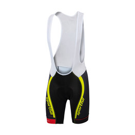 SPORTFUL pantalones cortos de tirantes - SC TEAM - amarillo/negro