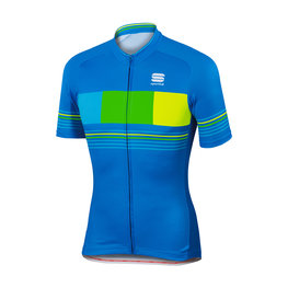 SPORTFUL jersey de manga corta - STRIPE - amarillo/azul