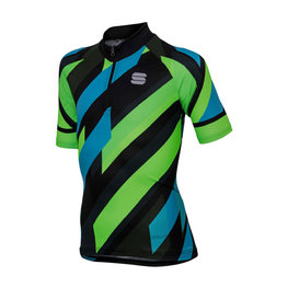 SPORTFUL jersey de manga corta - VOLT KIDS - negro/verde/azul
