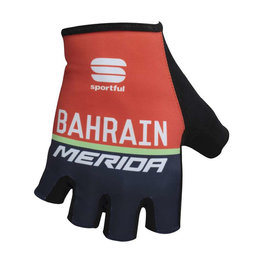 SPORTFUL guantes de dedos cortos - BAHRAIN MERIDA 2017 - negro/rojo