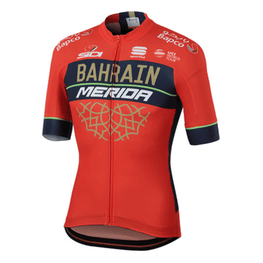 SPORTFUL jersey de manga corta - BAHRAIN MERIDA 2018 - azul/rojo