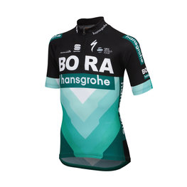 SPORTFUL jersey de manga corta - BORA 2019 KIDS - negro/verde