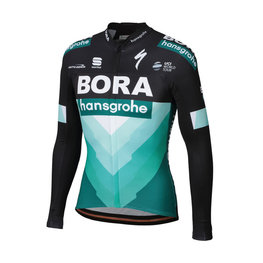 SPORTFUL maillot de invierno de manga larga - BORA 2019 WINTER - negro/verde