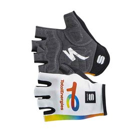 SPORTFUL guantes de dedos cortos - TOTAL ENERGIES 2022 - blanco/naranja/amarillo/azul