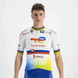 SPORTFUL jersey de manga corta - TOTAL ENERGIES 2022 - amarillo/naranja/blanco/azul