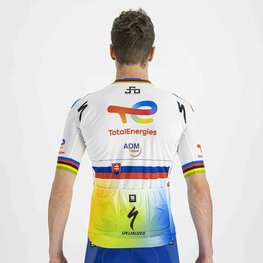 SPORTFUL jersey de manga corta - TOTAL ENERGIES 2022 - amarillo/naranja/blanco/azul