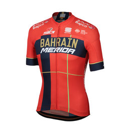 SPORTFUL jersey de manga corta - BAHRAIN MERIDA 2019 - rojo/azul