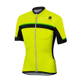 SPORTFUL jersey de manga corta - PISTA - amarillo/negro