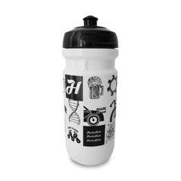 botella de agua - 550 ml - negro/blanco