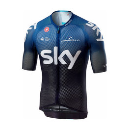 CASTELLI jersey de manga corta - TEAM SKY 2019  - blanco/azul/negro