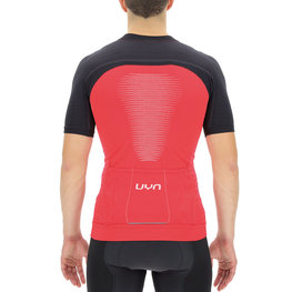 UYN jersey de manga corta - BIKING GRANFONDO - negro/rojo
