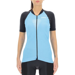 UYN jersey de manga corta - GRANFONDO LADY - antracita/azul claro
