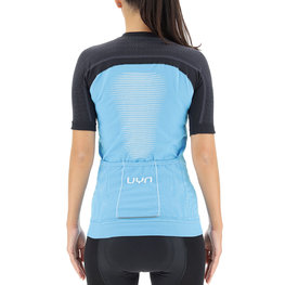 UYN jersey de manga corta - GRANFONDO LADY - antracita/azul claro
